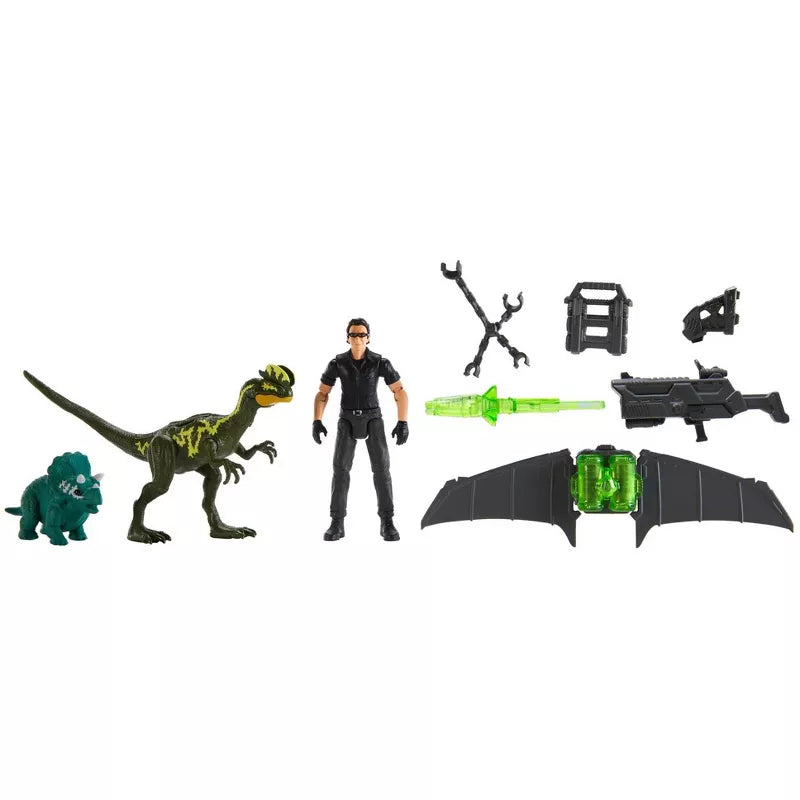 JURASSIC PARK DR. IAN MALCOLM GLIDER ESCAPE PACK 93 CLASSIC