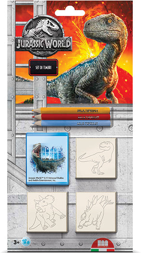 Jurassic World Rubber Stamp 3 pk