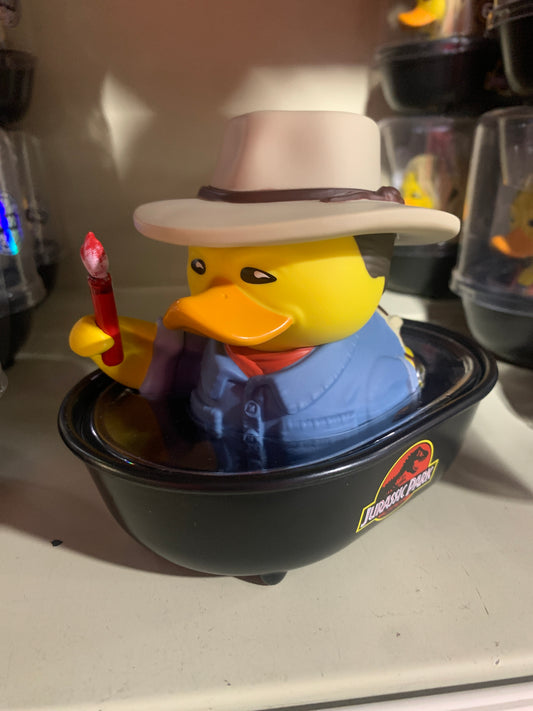 JURASSIC PARK DR. ALAN GRANT TUBBZ COSPLAYING DUCK COLLECTIBLE