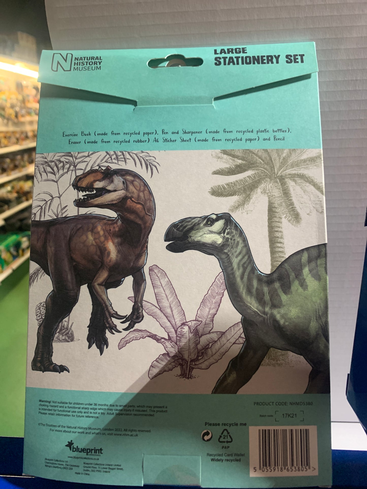 NHM Dinosaur large stationery set