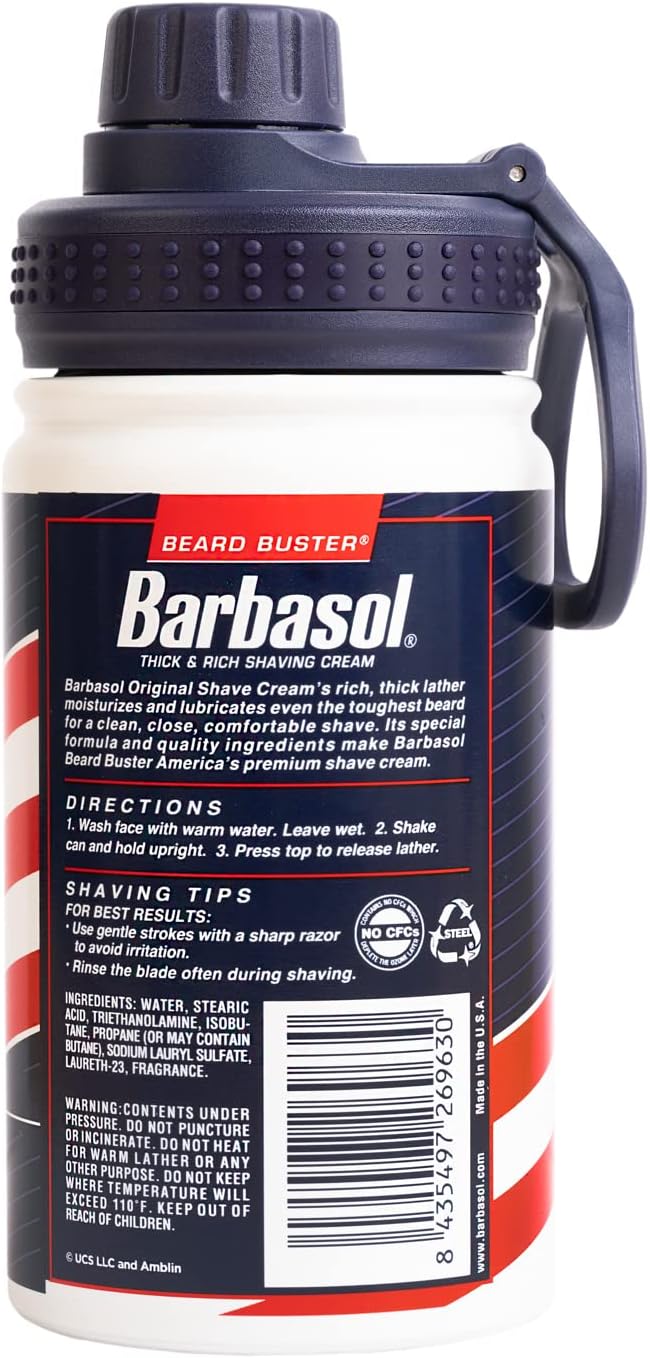 Jurassic Park Metal Hot & Cold "Barbasol" Bottle 380ml