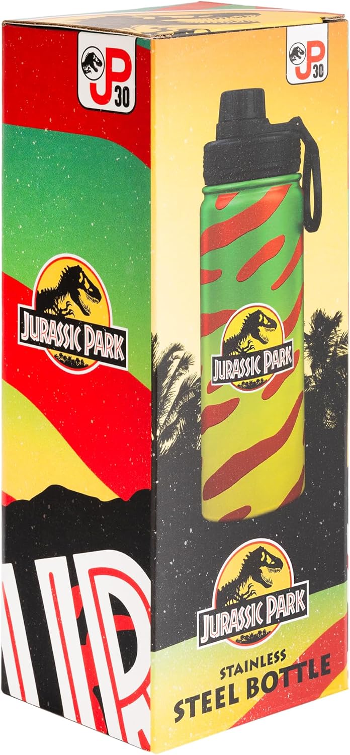 Jurassic Park Metal Hot & Cold "Explorer" Bottle 500ml - 17 oz