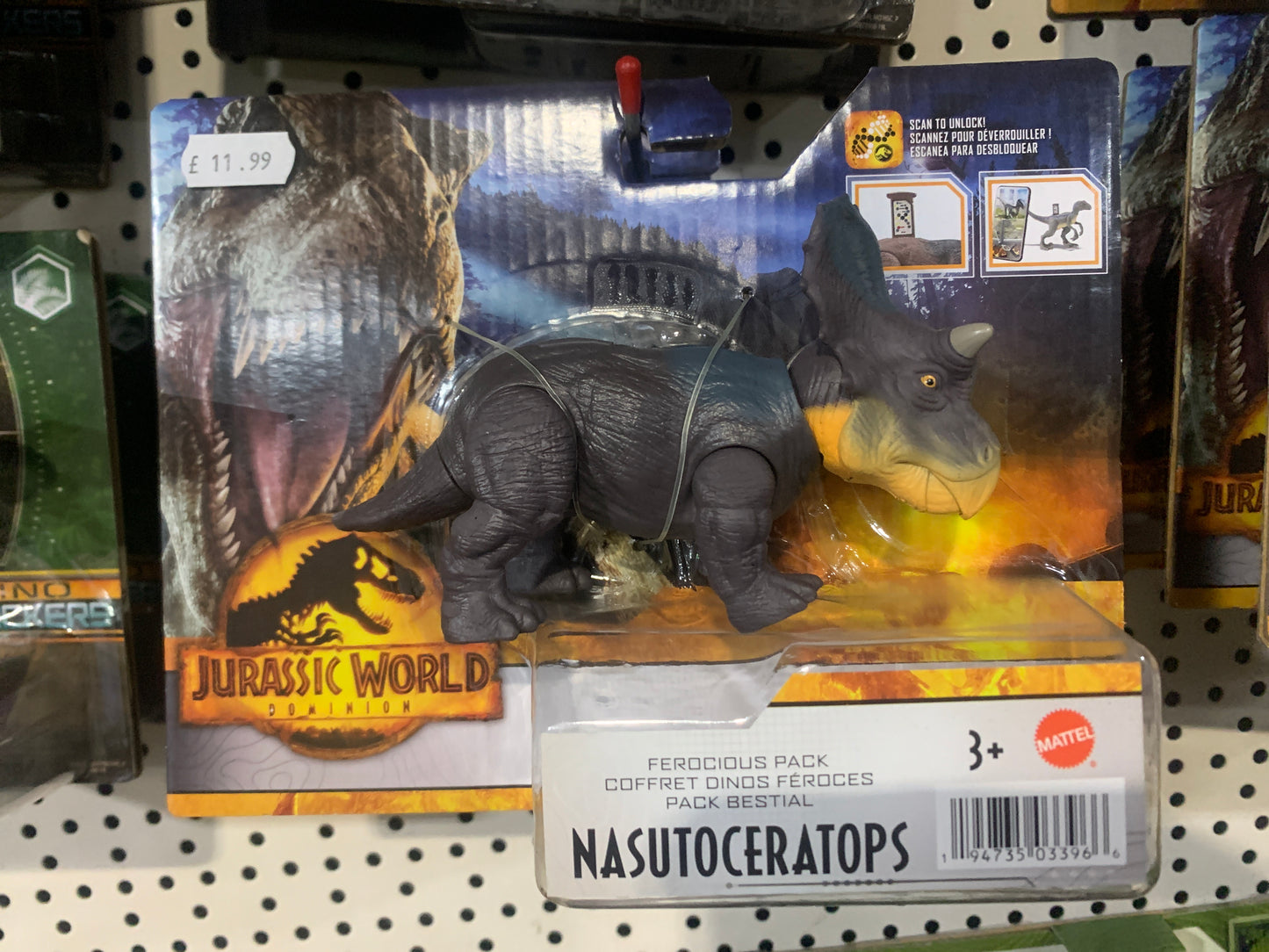 Jurassic World Dominion Ferocious Pack Nasutoceratops