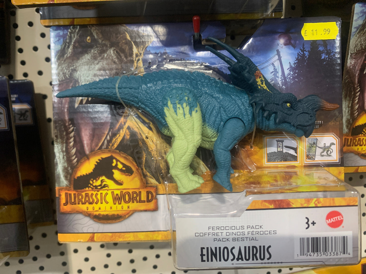 Jurassic World Dominion Ferocious Pack Einiosaurus