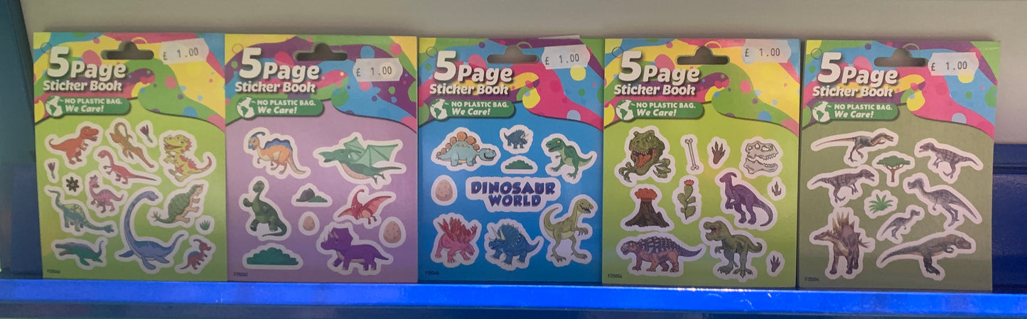 5 Page Sticker Book Assorted Design