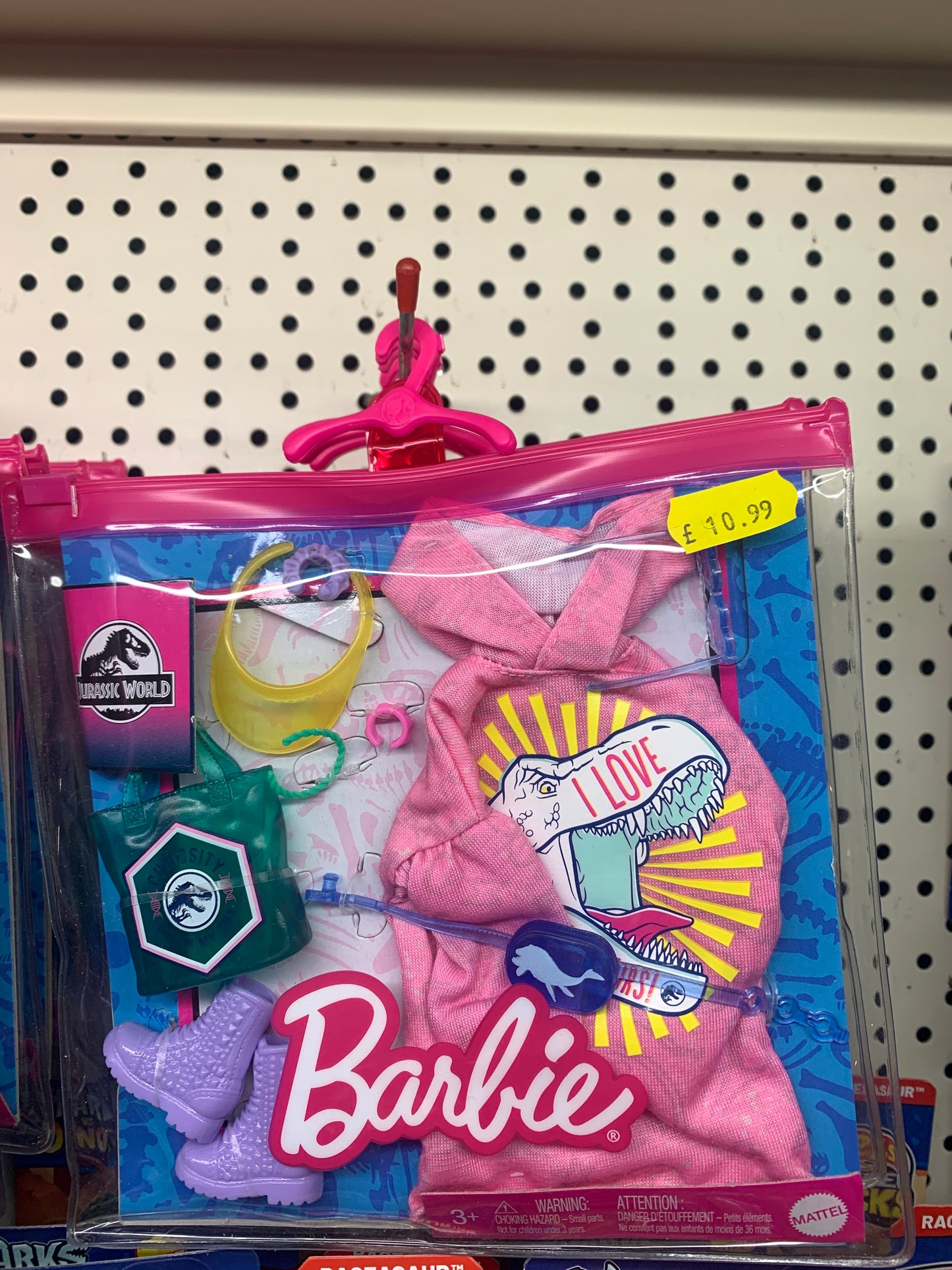 Jurassic World Barbie Sweater Dress Fashion Storytelling Pack