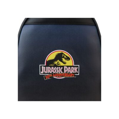 Black apron with Jurassic Park logo on a white background