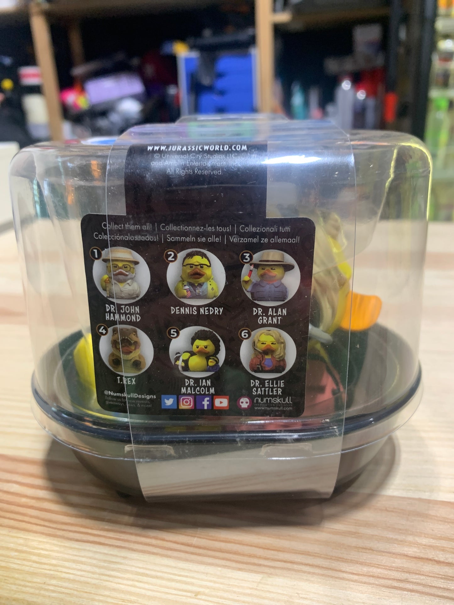 JURASSIC PARK DR. ELLIE SATTLER TUBBZ COSPLAYING DUCK COLLECTIBLE