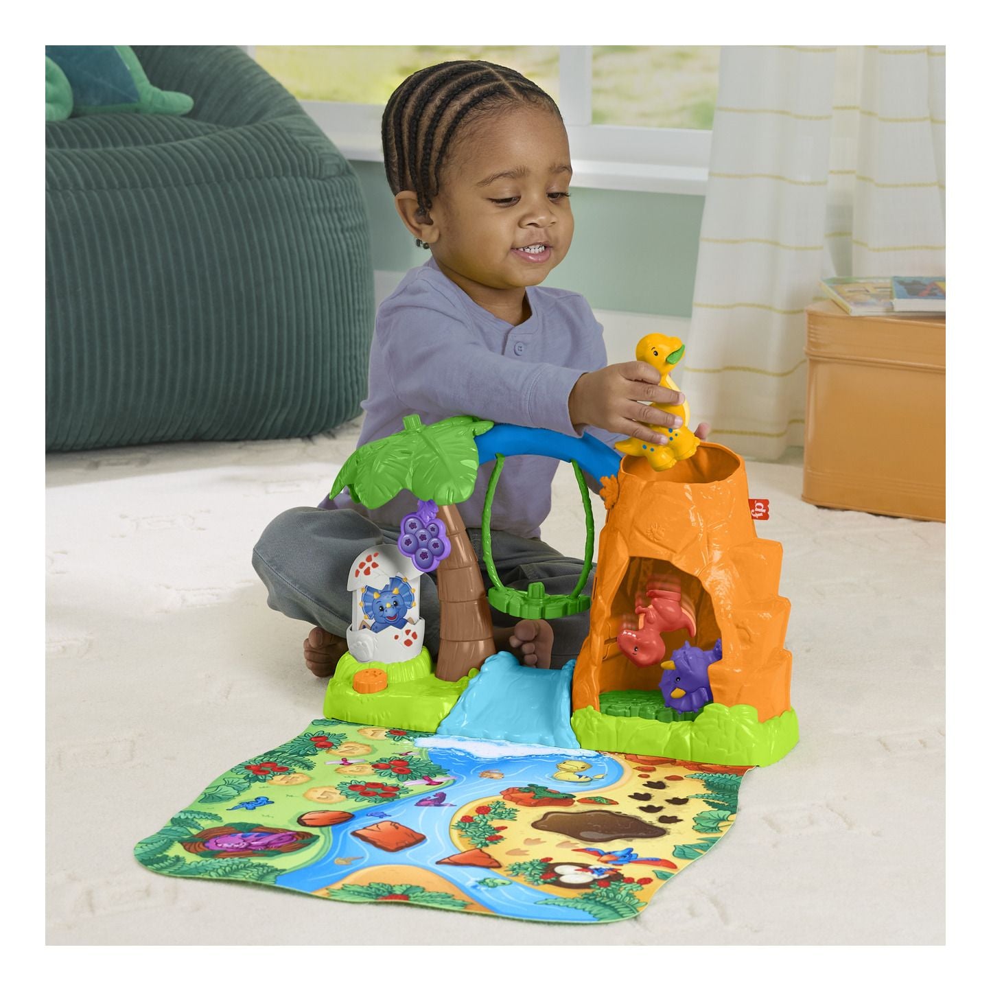 Little People® Dinosaur Village & Playmat