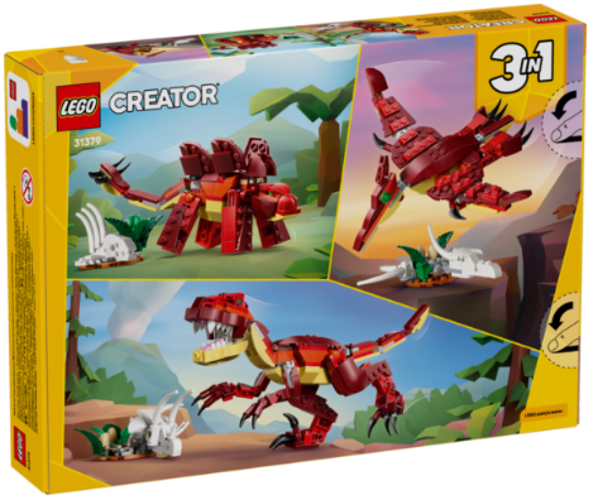 LEGO Creator 31379 3-in-1 Fierce Dinosaur Set