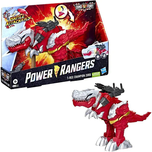 Power Rangers Battle Attackers Dino Fury T-Rex Champion Zord