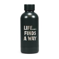 Water Bottle (Metal) - Jurassic Park (Life Finds A Way)