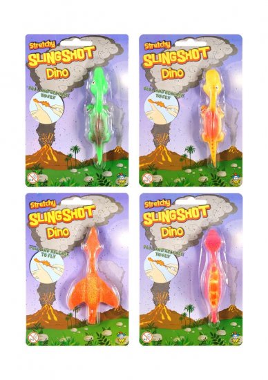 11CM STRETCHY DINOSAUR SLINGSHOT SHOOTER