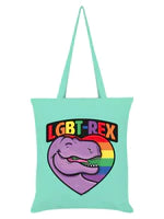 Pop Factory LGBT-Rex Mint Green Tote Bag
