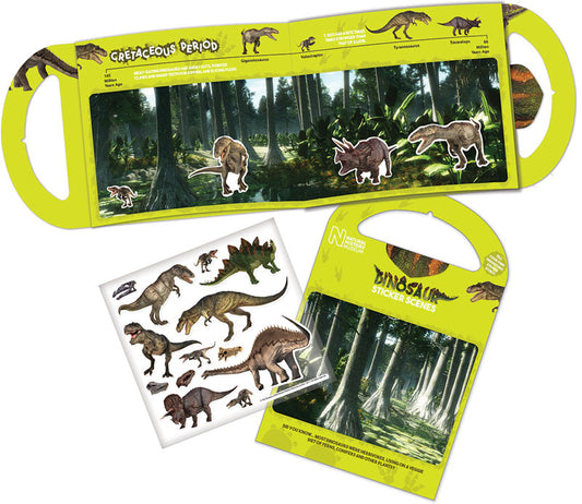 NATURAL HISTORY MUSEUM DINOSAURS STICKER SCENE STICKERS
