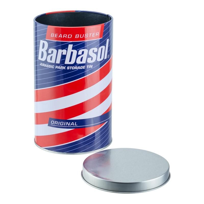 Barbasol Glass in a Tin