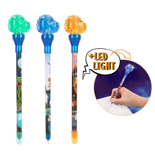 Dino World Ballpen With Light