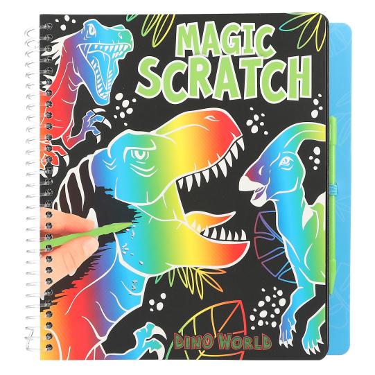 Dino world mini magic scratch book