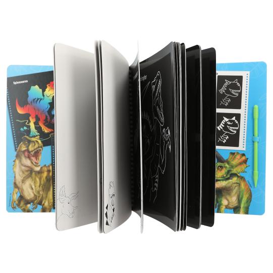 Dino world mini magic scratch book