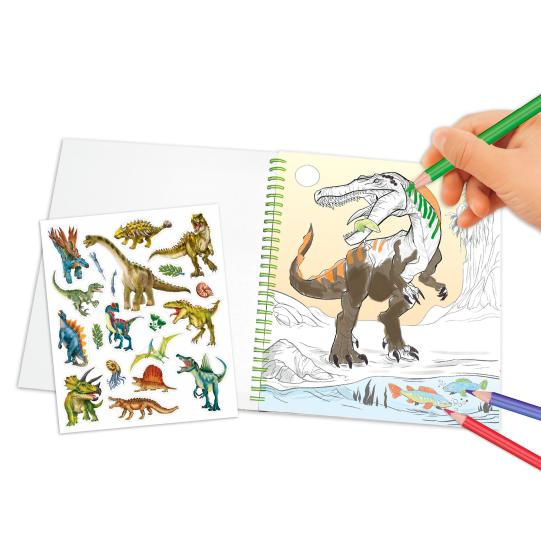Dino World Colouring Book With Reversible Seqins