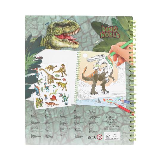 Dino World Colouring Book With Reversible Seqins