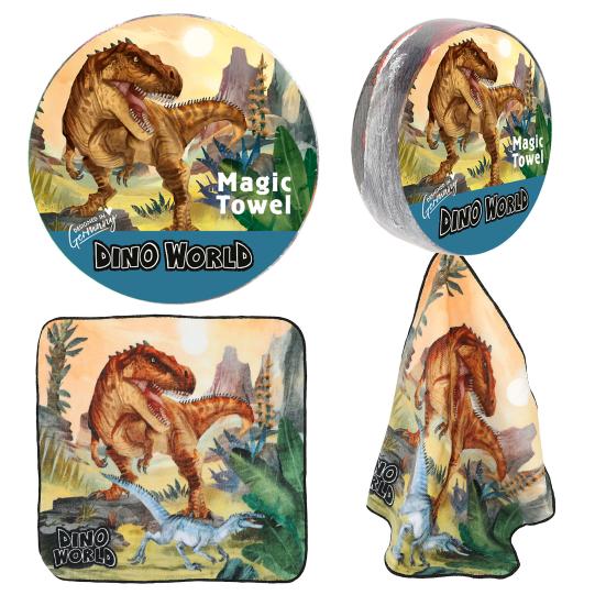 Dino World Magic Towel