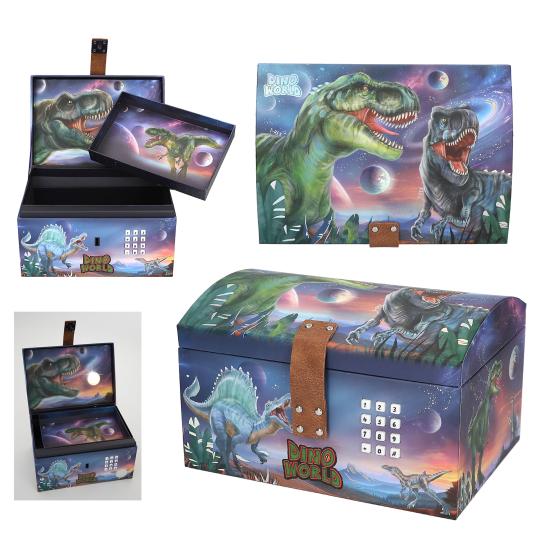 Dino World Treasure Chest With Code, Sound And Light