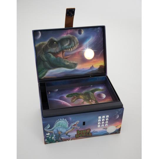 Dino World Treasure Chest With Code, Sound And Light