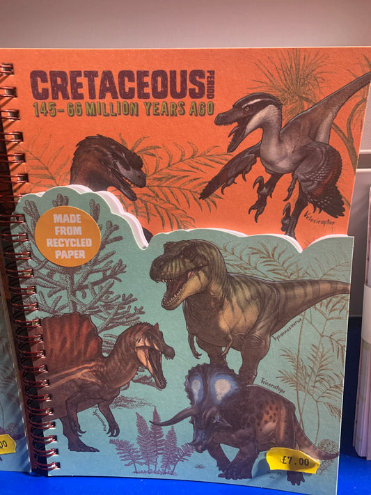 NHM Cretaceous Period A5 notebook