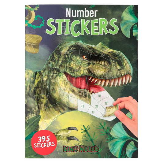 Dino World Number Stickers