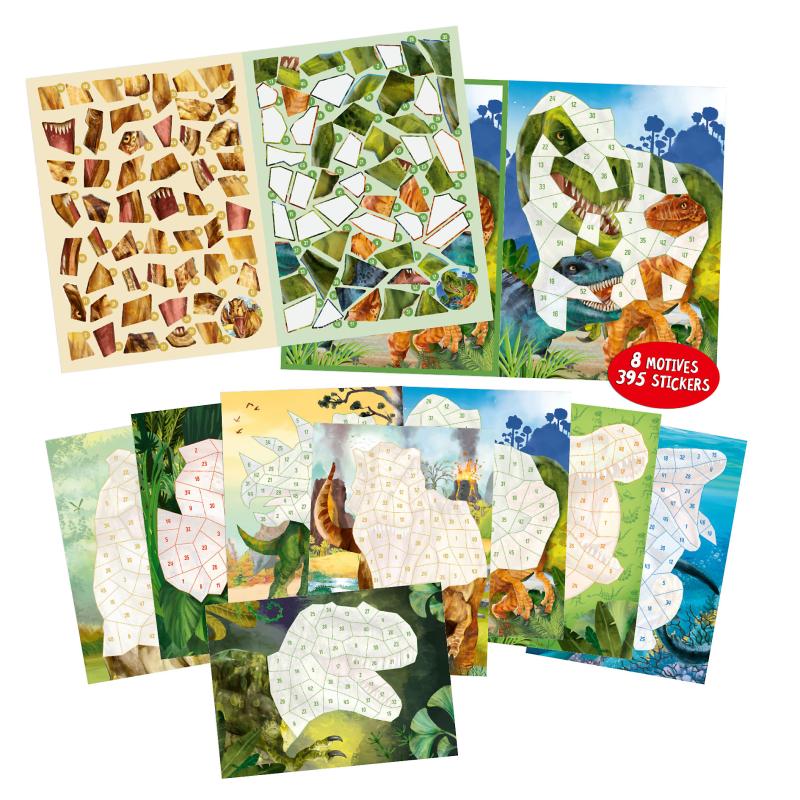 Dino World Number Stickers