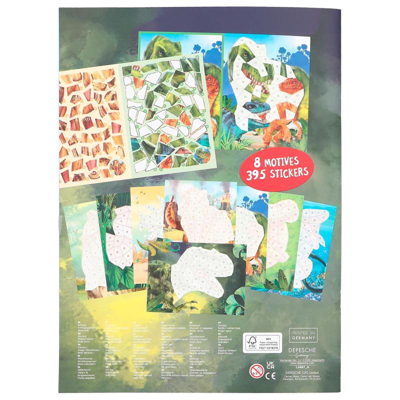 Dino World Number Stickers