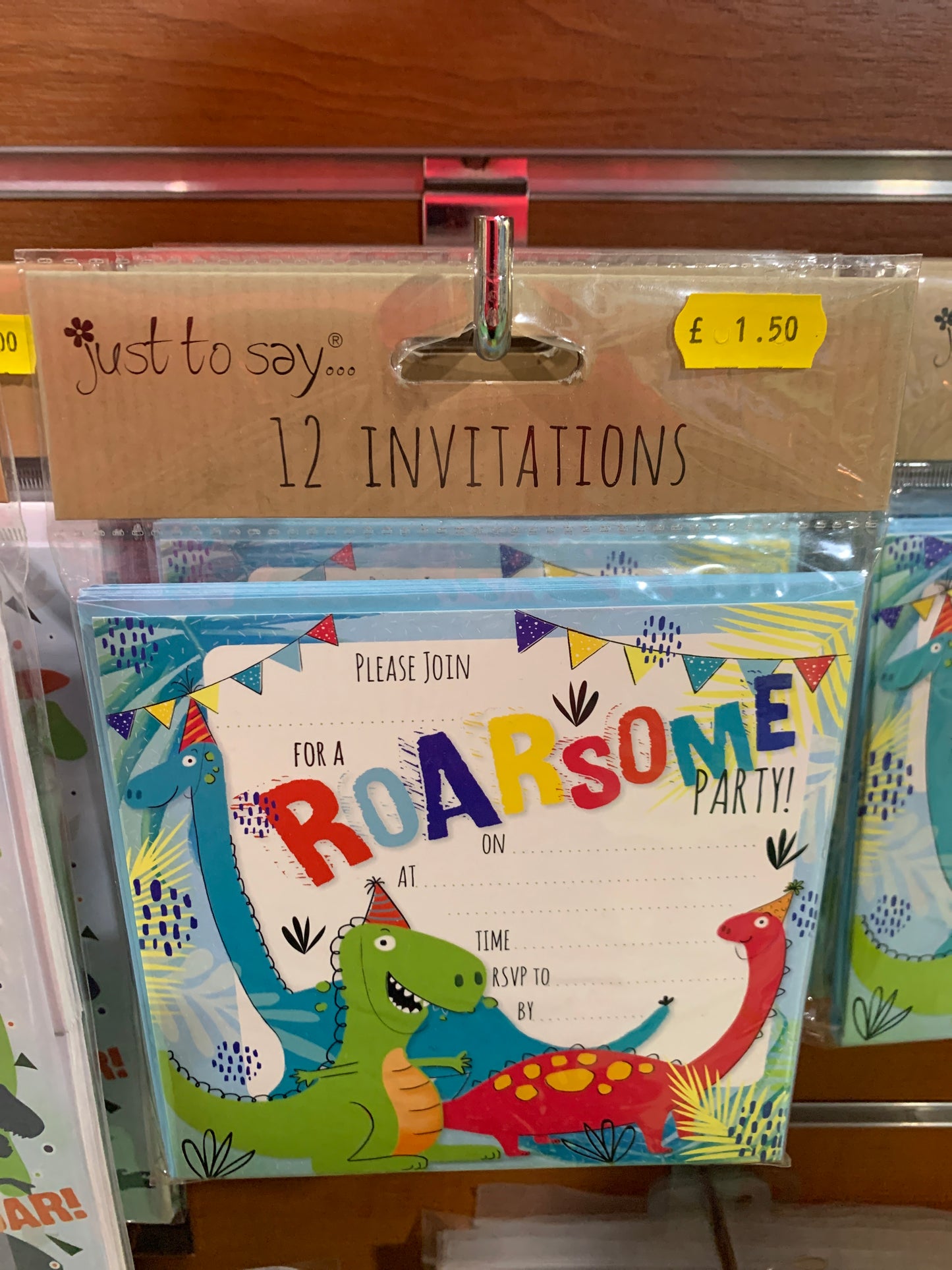 Roarsome 12 invitations