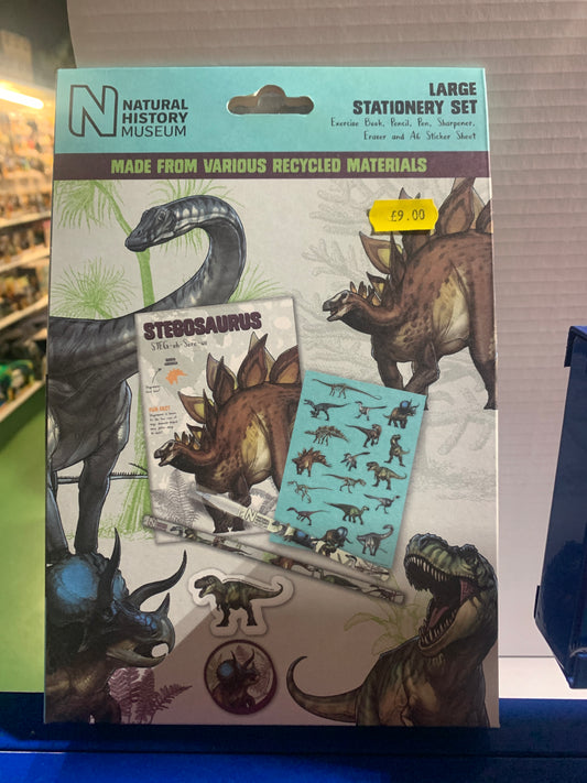 NHM Dinosaur large stationery set