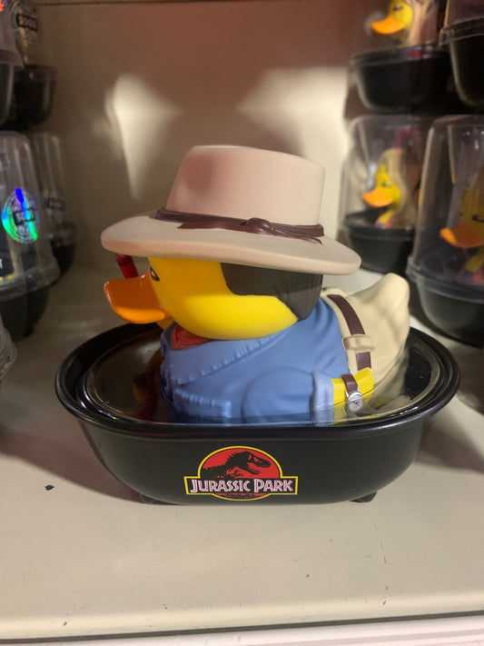 JURASSIC PARK DR. ALAN GRANT TUBBZ COSPLAYING DUCK COLLECTIBLE