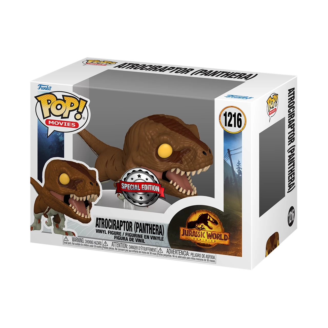 FUNKO POP Jurassic World Dominion Atrociraptor (Panthera) 1216