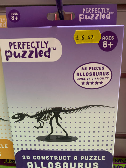 Allosaurus 3D Construct A Puzzle