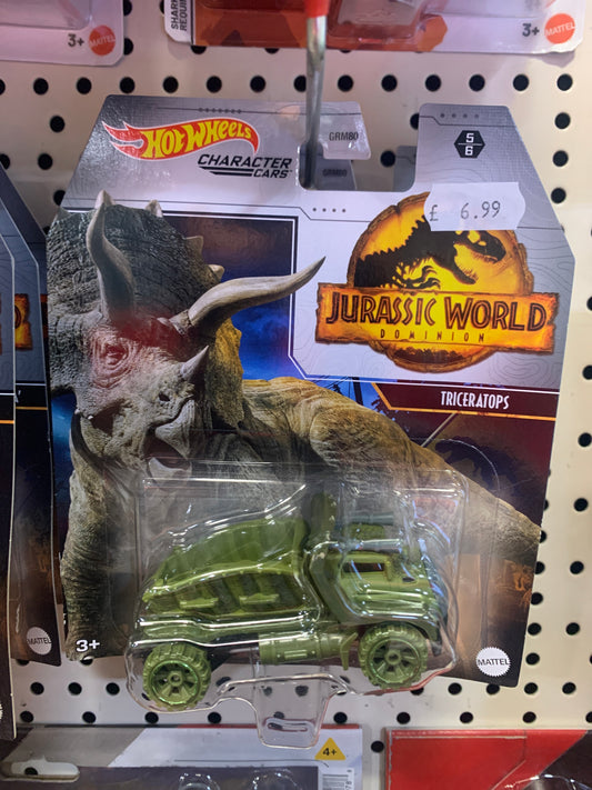Hot Wheels Character Cars JW Dominion Triceratops
