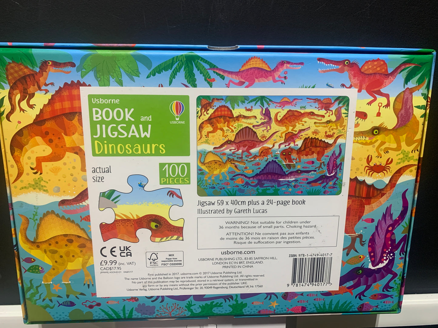 Usborne Book & Jigsaw Dinosaurs