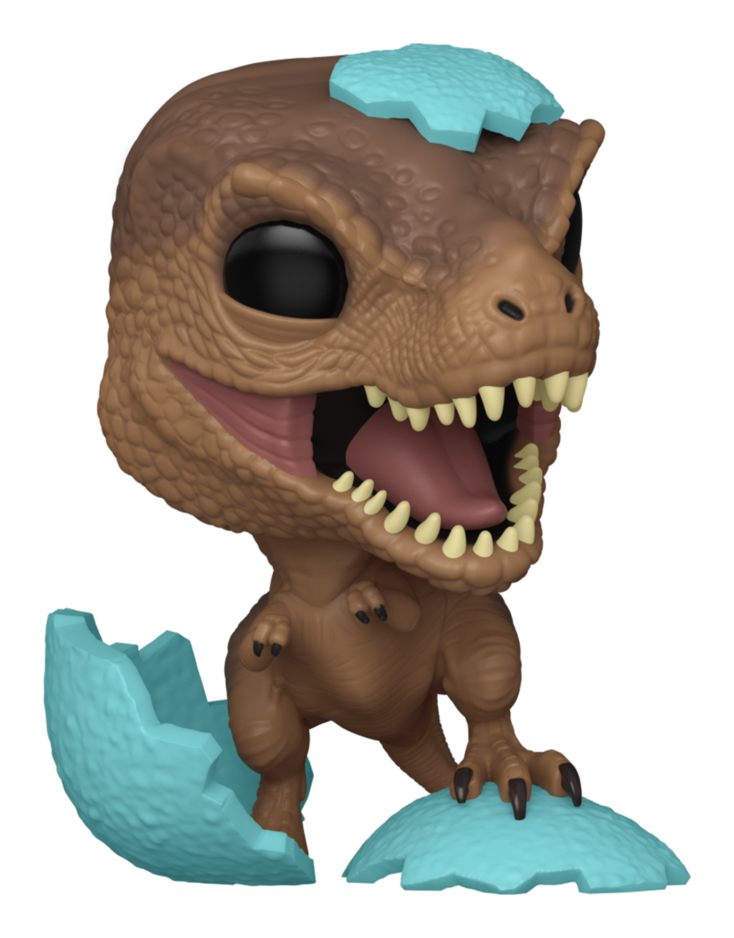 Dinosaur toy figure with open mouth on a white background