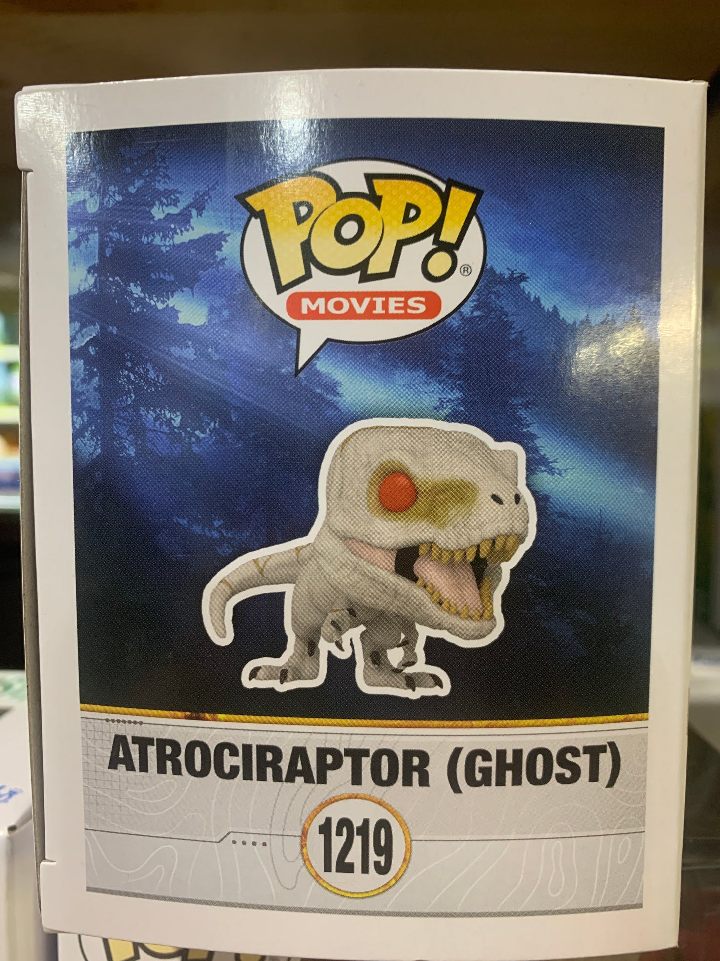 Funko pop! 1219 Atrociraptor Ghost special edition