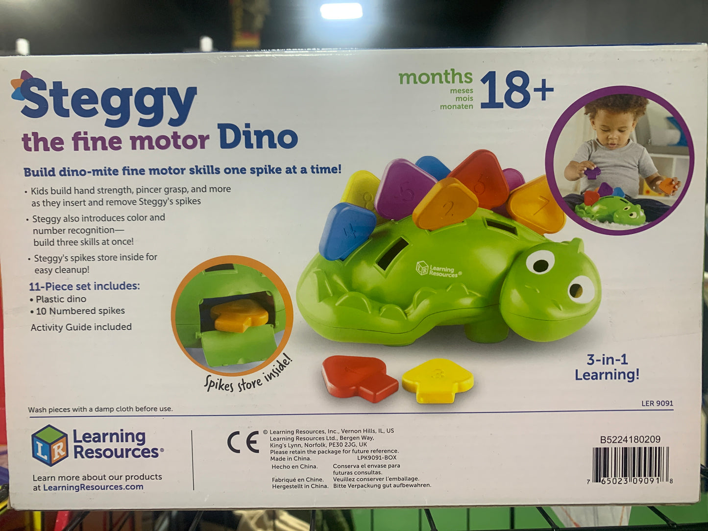 Learning Resources Steggy the fine motor Dino