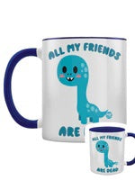 Pop Factory All my friends are dead Blue Inner 2-Tone Mug