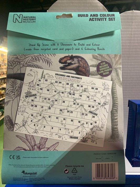 NHM Dinosaur build and colour activity set