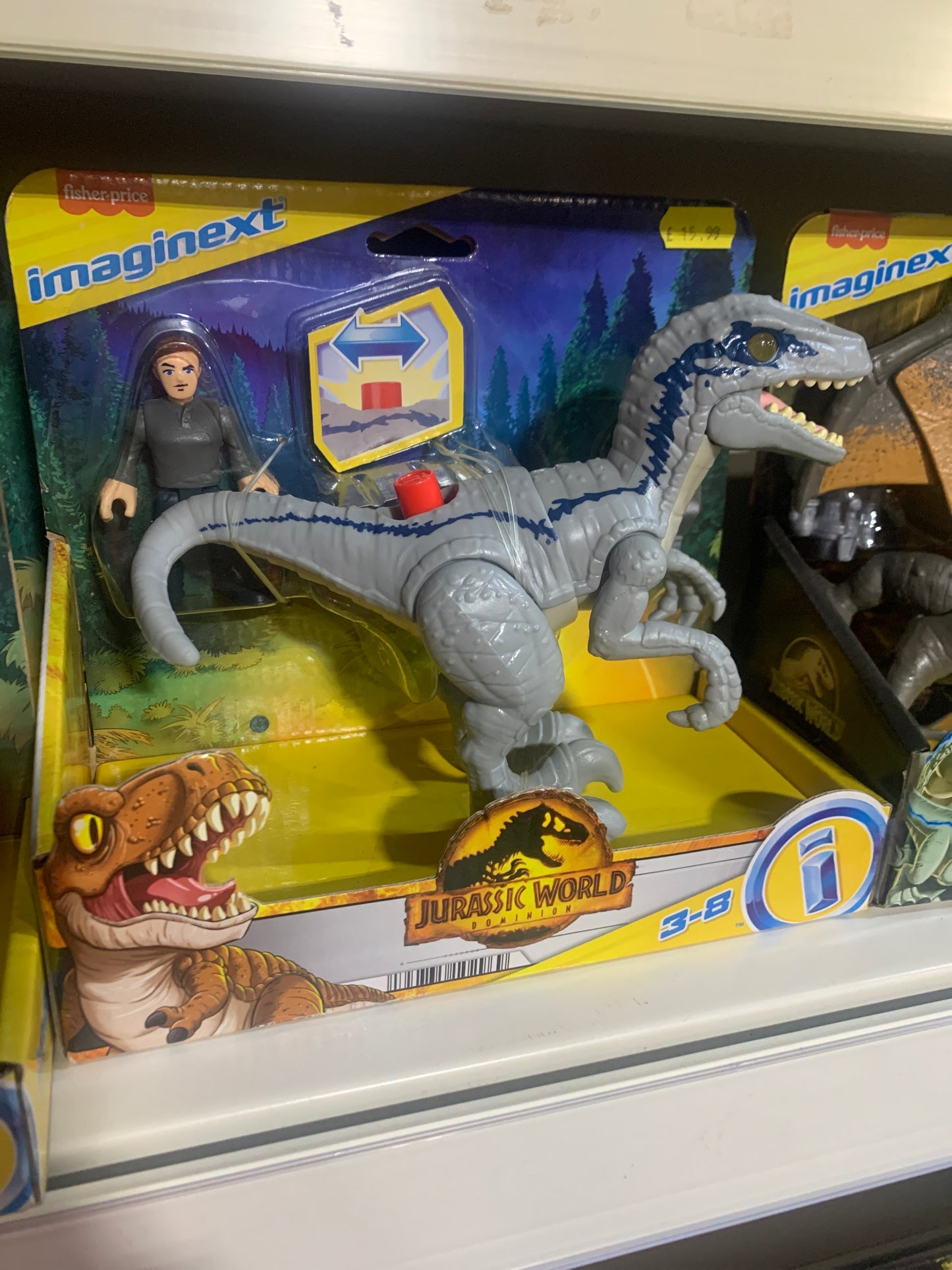 Imaginext Jurassic World Blue and Owen