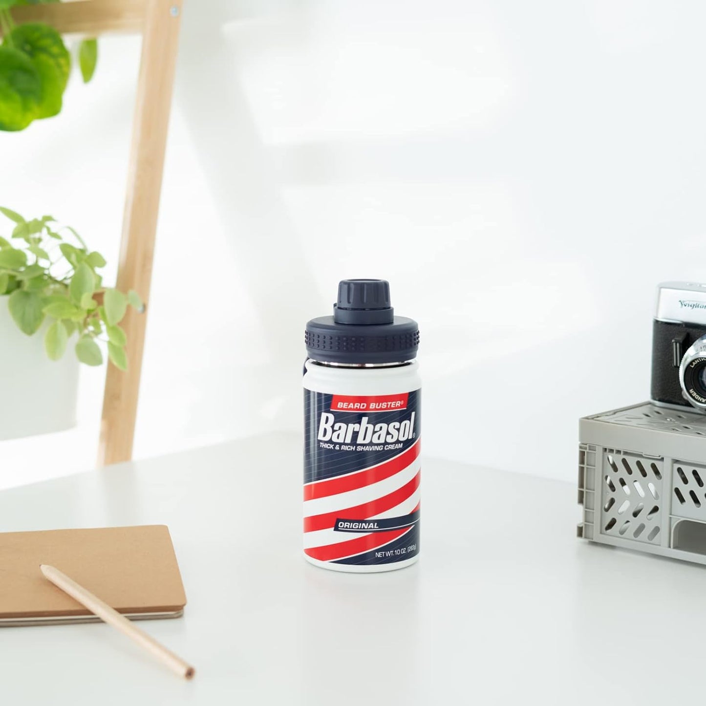 Jurassic Park Metal Hot & Cold "Barbasol" Bottle 380ml