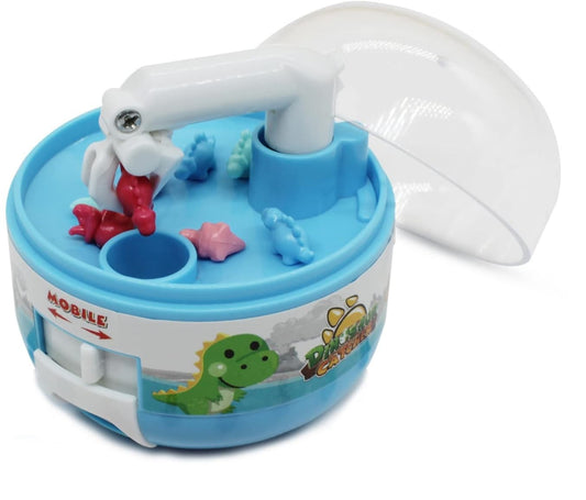 mini dino claw machine on a white background