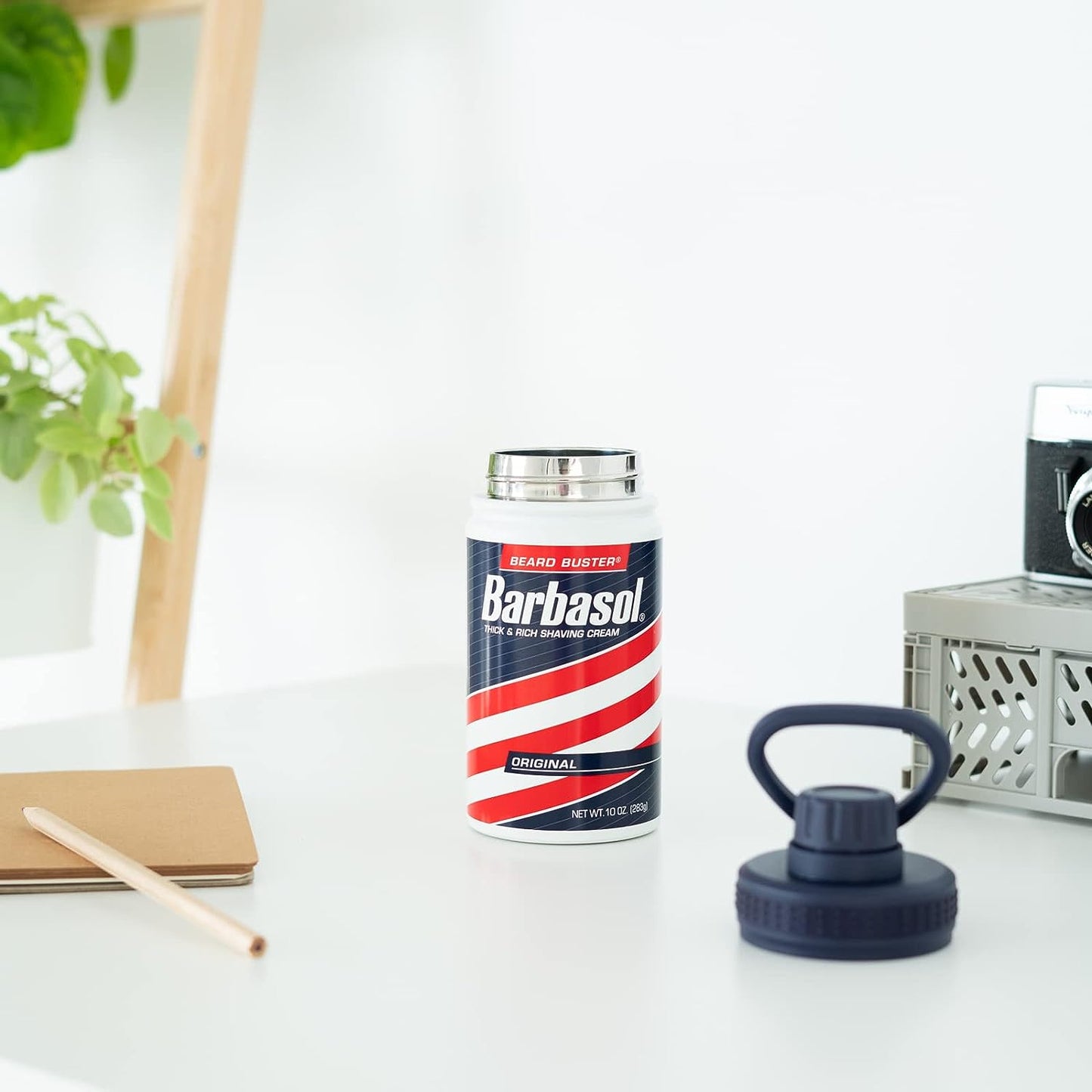 Jurassic Park Metal Hot & Cold "Barbasol" Bottle 380ml