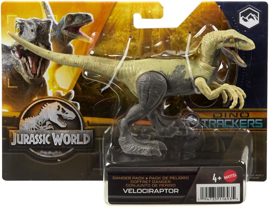Jurassic World Dino Trackers Velociraptor Danger Pack Action Figure