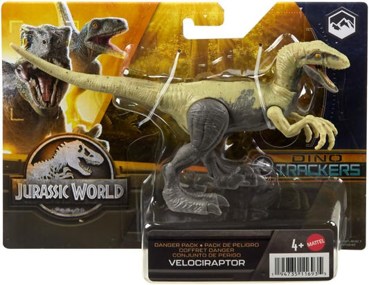 Jurassic World Dino Trackers Velociraptor Danger Pack Action Figure